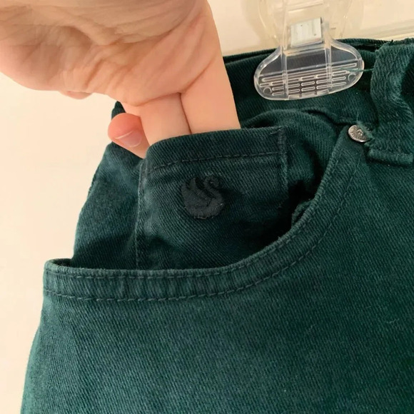 Gloria Vanderbilt Jeans Women’s 14 Short Green Straight Leg Amanda Jean - Picture 4 of 10